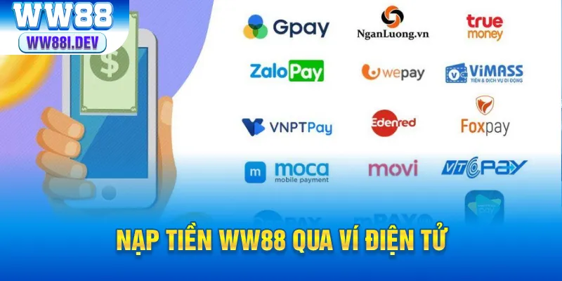 Dùng ví điện tử để nạp tiền ww88 nhanh hơn